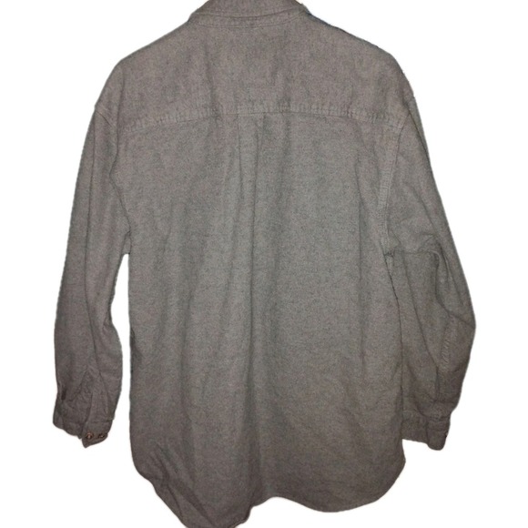 Vtg Shirt Field & Stream Mens XL Flannel Gray Lng Sleeve Heavyweight 100% Cotton - Picture 2 of 7